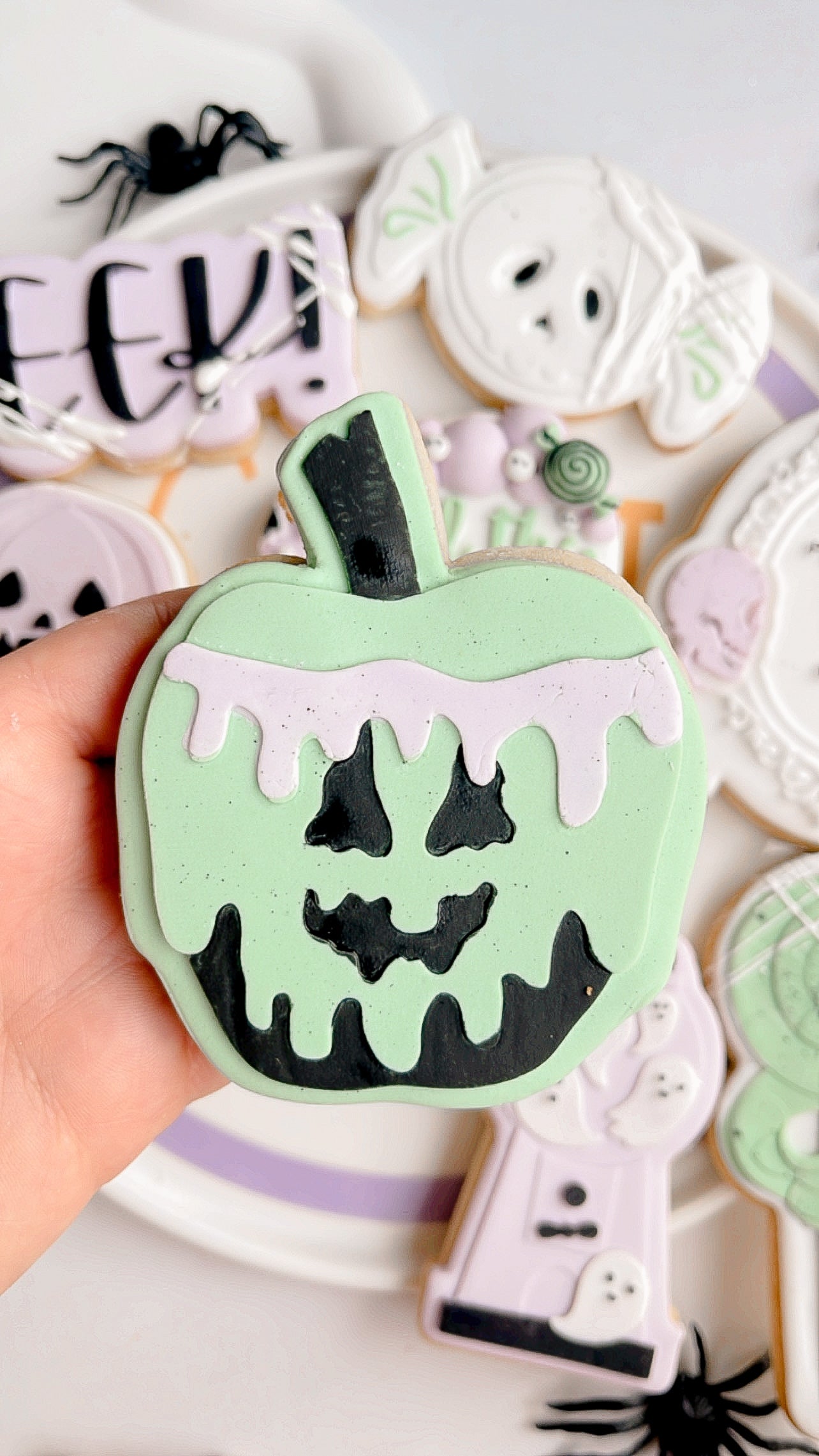 Haunted toffee apple debosser and cutter