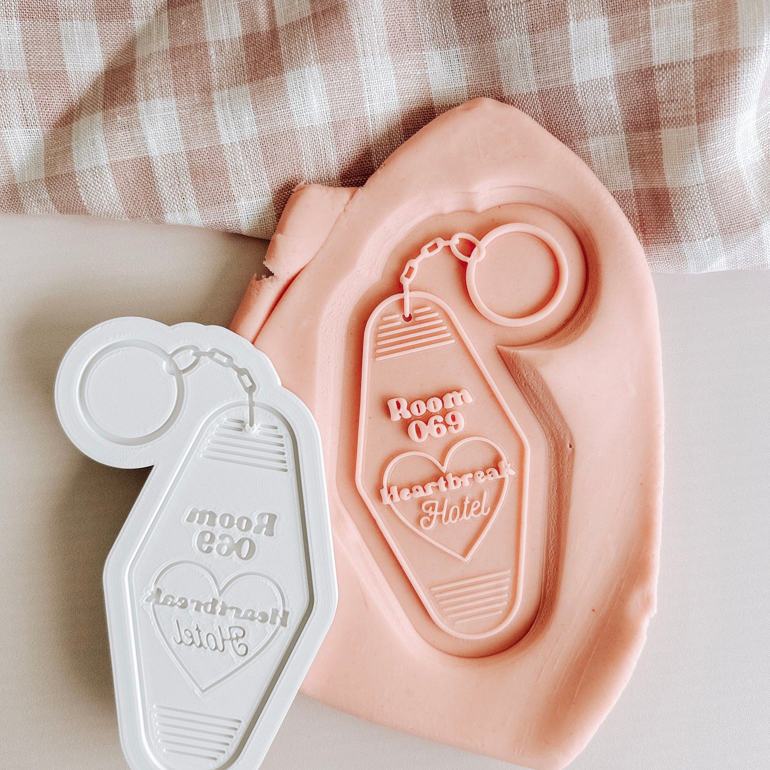 Room key for love shack OR heartbreak hotel debosser and cutter
