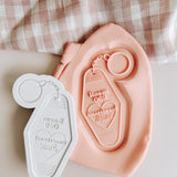 Room key for love shack OR heartbreak hotel debosser and cutter