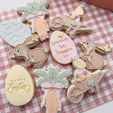 Cute bunny with butterfly nose stamp and cutter