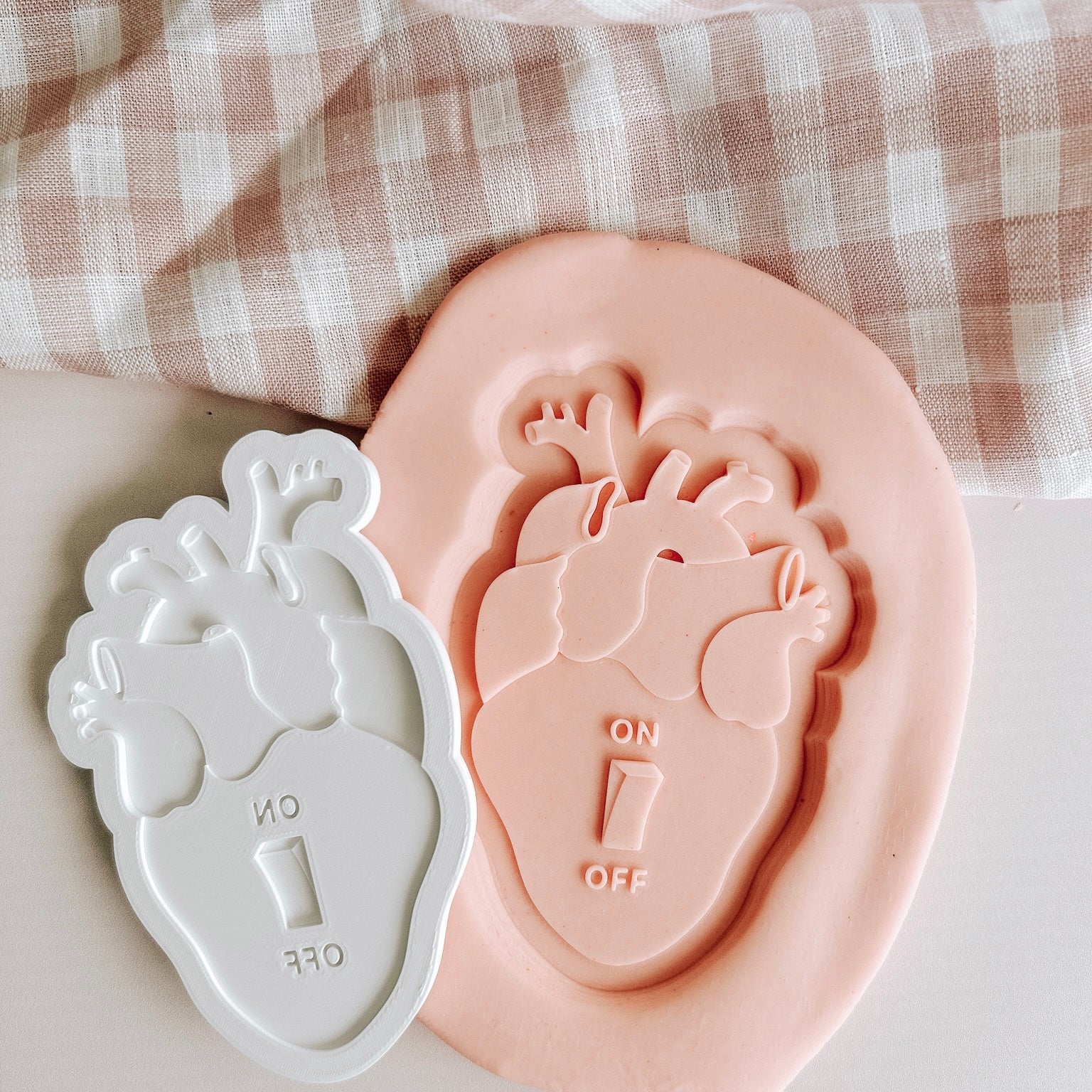 Heart on/off debosser and cutter