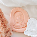 Simple tree snow globe debosser and cutter