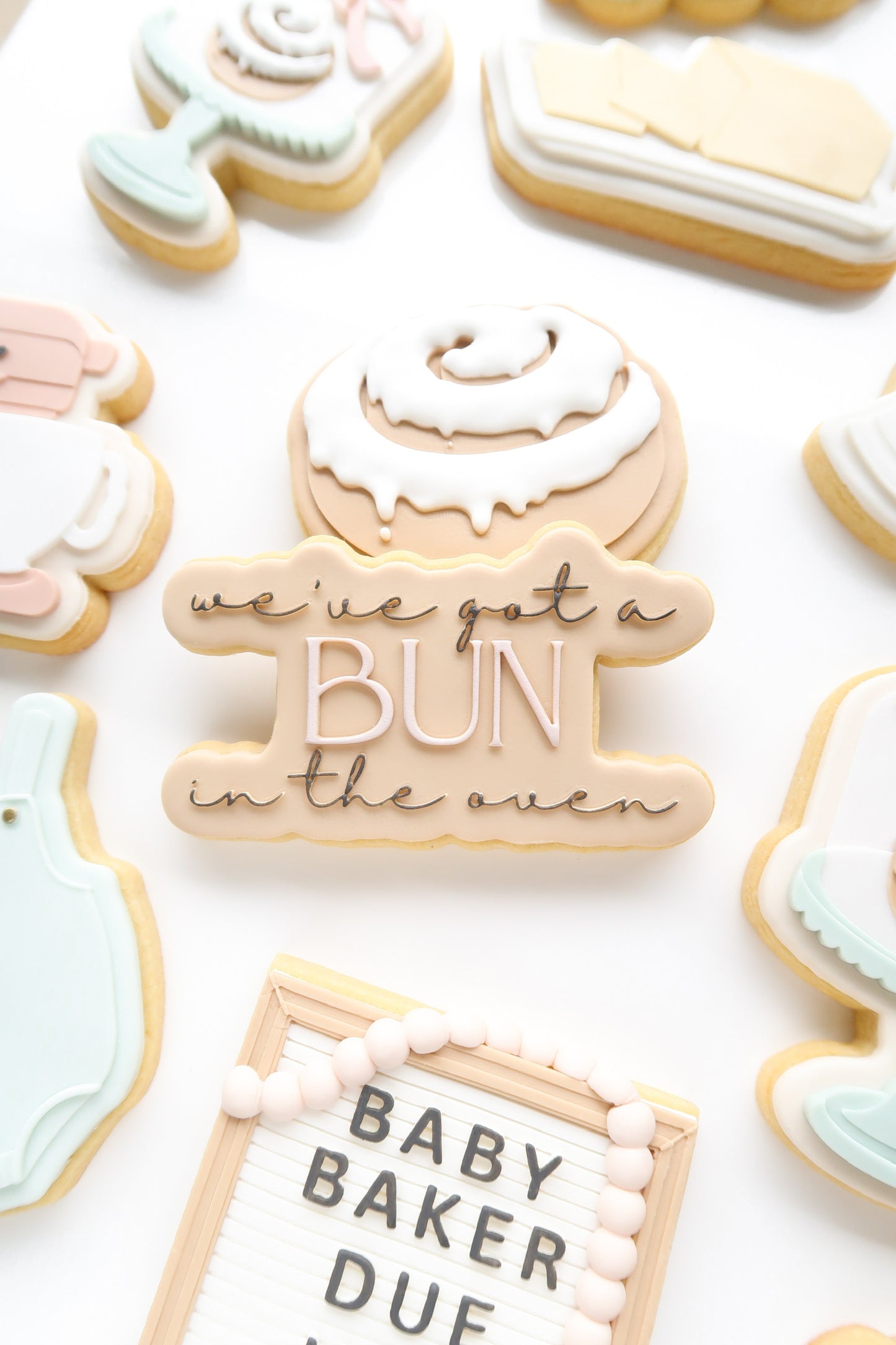 We’ve got a bun in the oven pregnancy announcement debosser and cutter