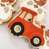Boho work tractor debosser and cutter