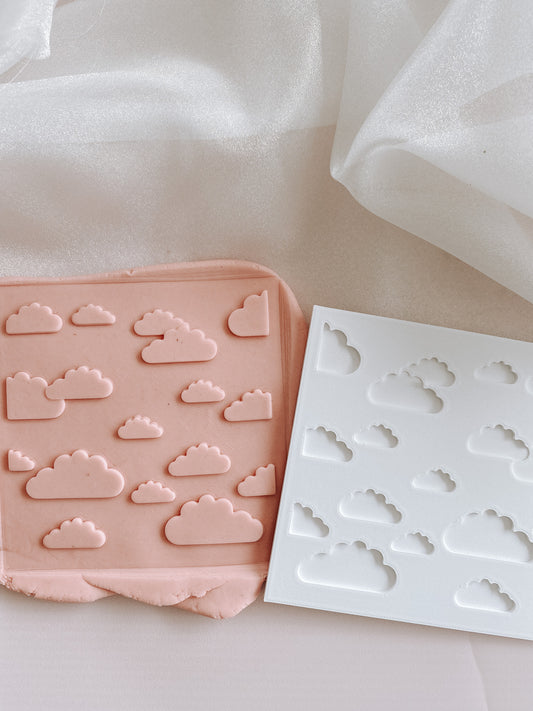 Clouds pattern plate debosser