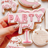 Party time neon sign debosser and cutter