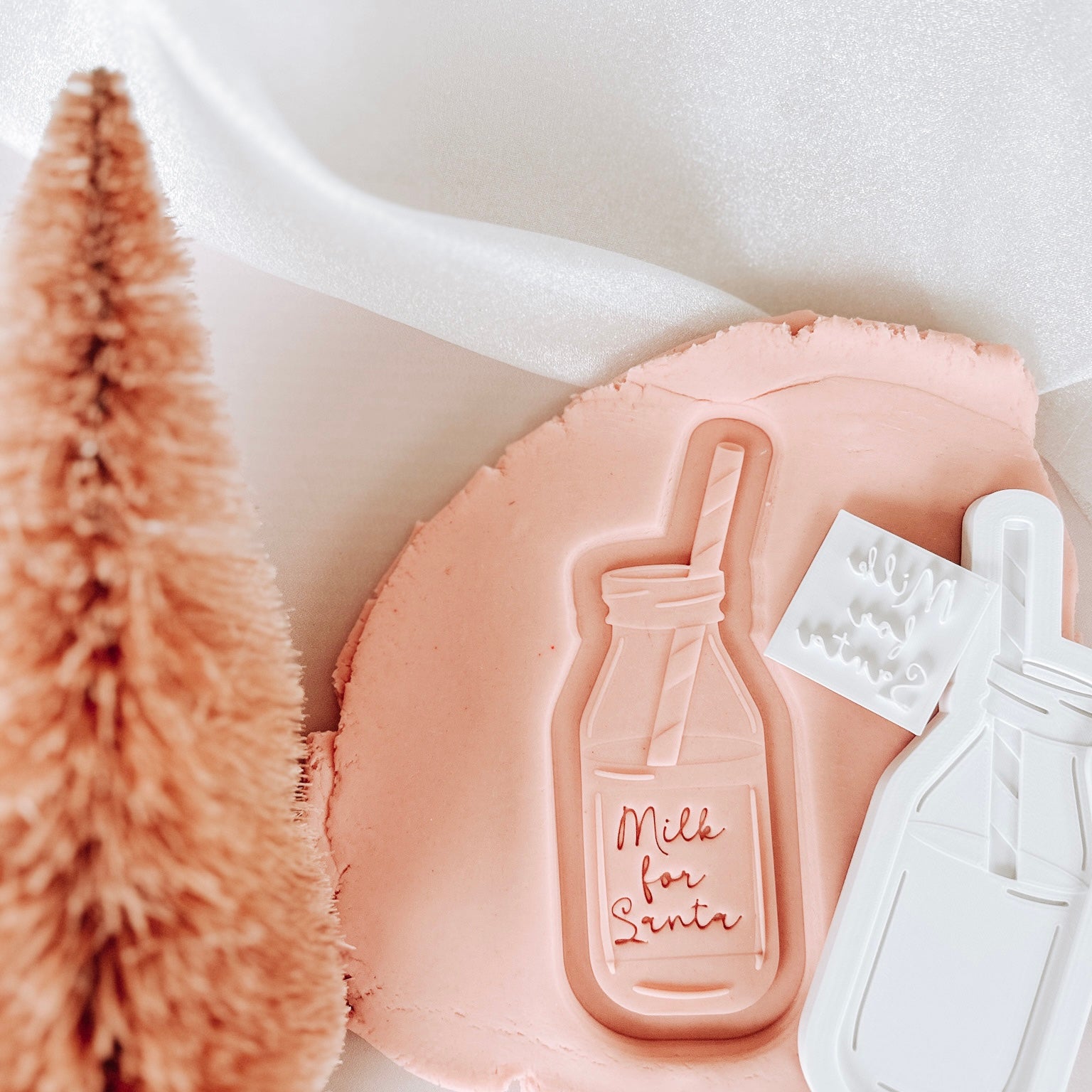 Milk for Santa milk glass and cutter