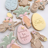 Cute bunny with butterfly nose stamp and cutter