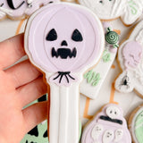 Pumpkin lolly pop debosser and cutter