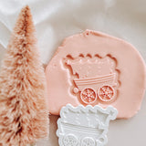 Christmas Polar express train set of 3 stamps and cutters