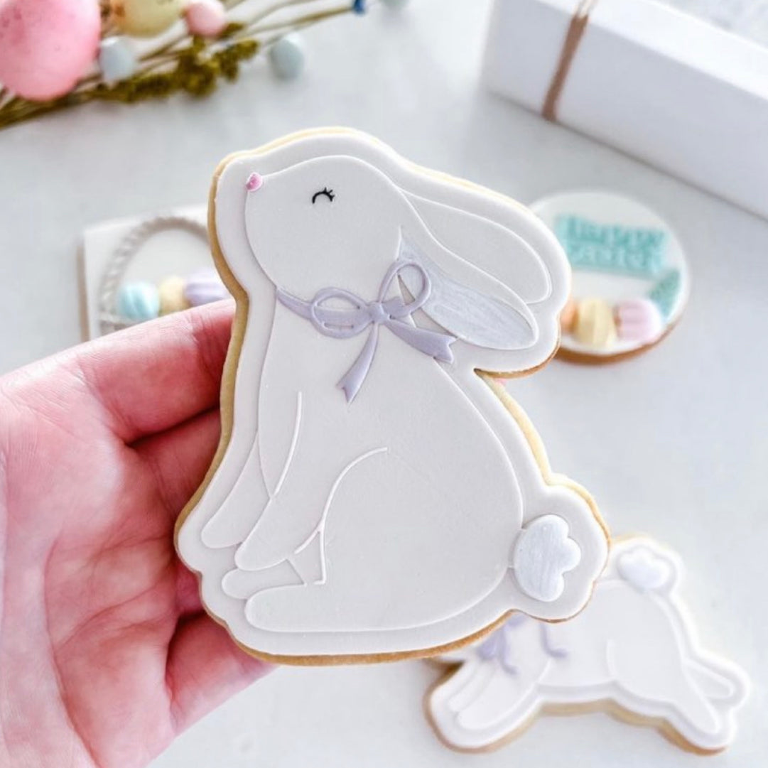 Boho sitting bunny debosser and cutter