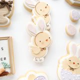 Easter chick in bunny ears debosser and cutter