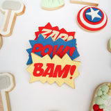 Zap! Bam! Pow! Debosser and cutter set of 3