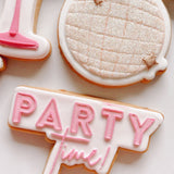 Party time neon sign debosser and cutter