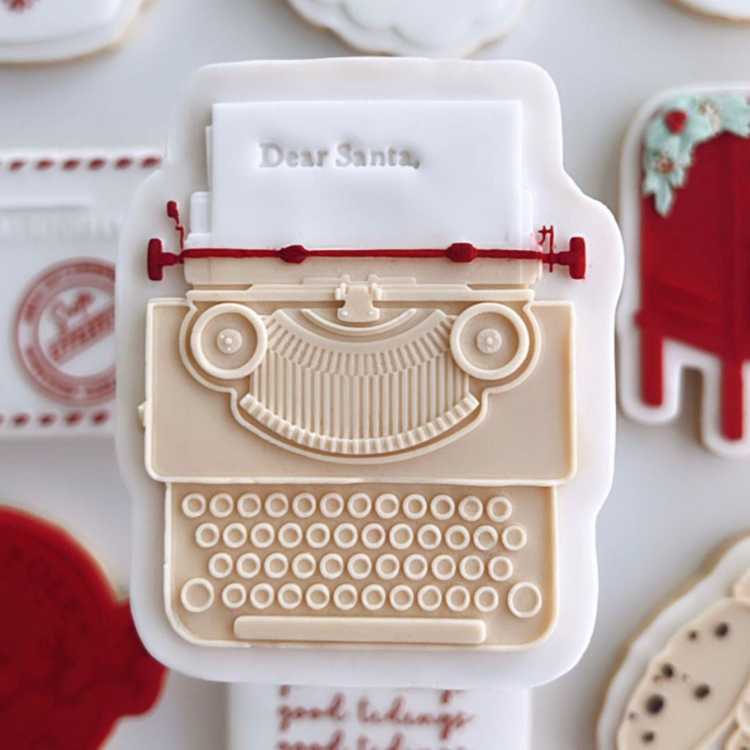 Dear Santa mini and typewriter debosser set of 2 stamp and cutter