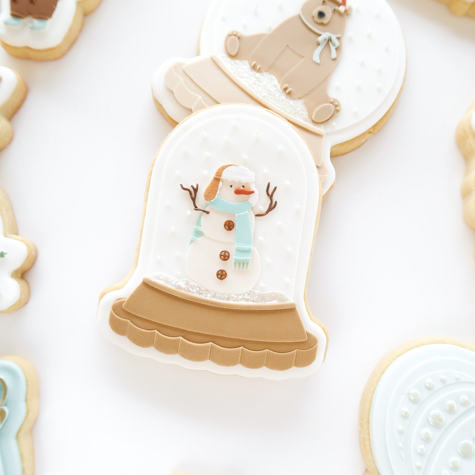 Snowman snow globe debosser and cutter