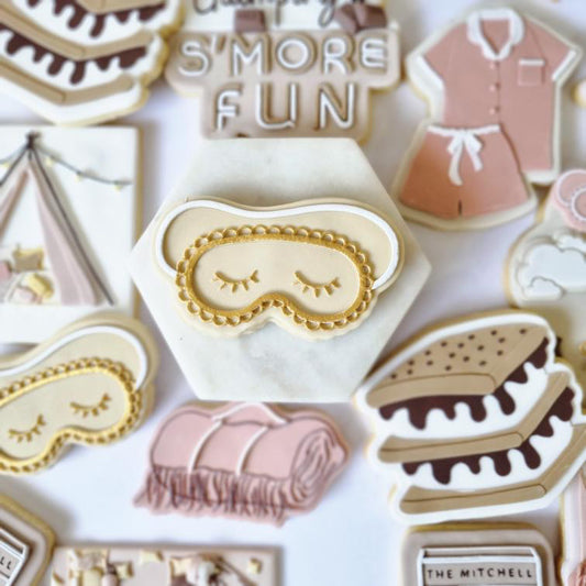 Sleep Mask Cookie Stamp and Cutter