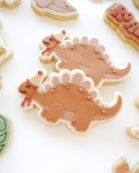 Stegosaurus party dinosaur debosser and cutter