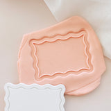 Rectangular wavy border pop debosser and cutter