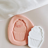 Easter cupcake with nest and eggs debosser and cutter