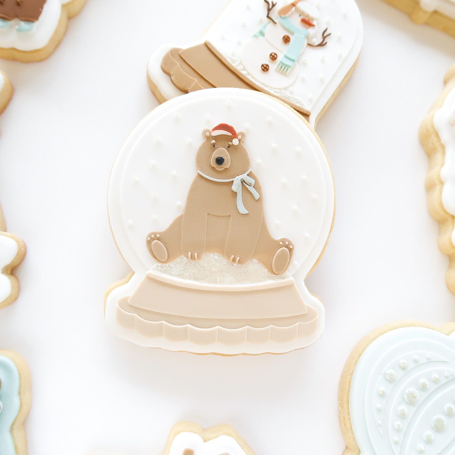 Bear snow globe debosser and cutter