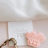 Teacher font set of four stamps and cutters