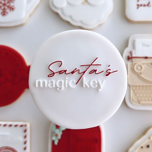 Santa’s magic key set of 2 stamps and cutters