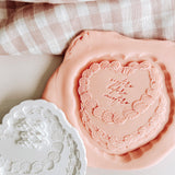 Mini impression set of 4 for retro cake