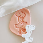 Party flamingo with balloons debosser and cutter
