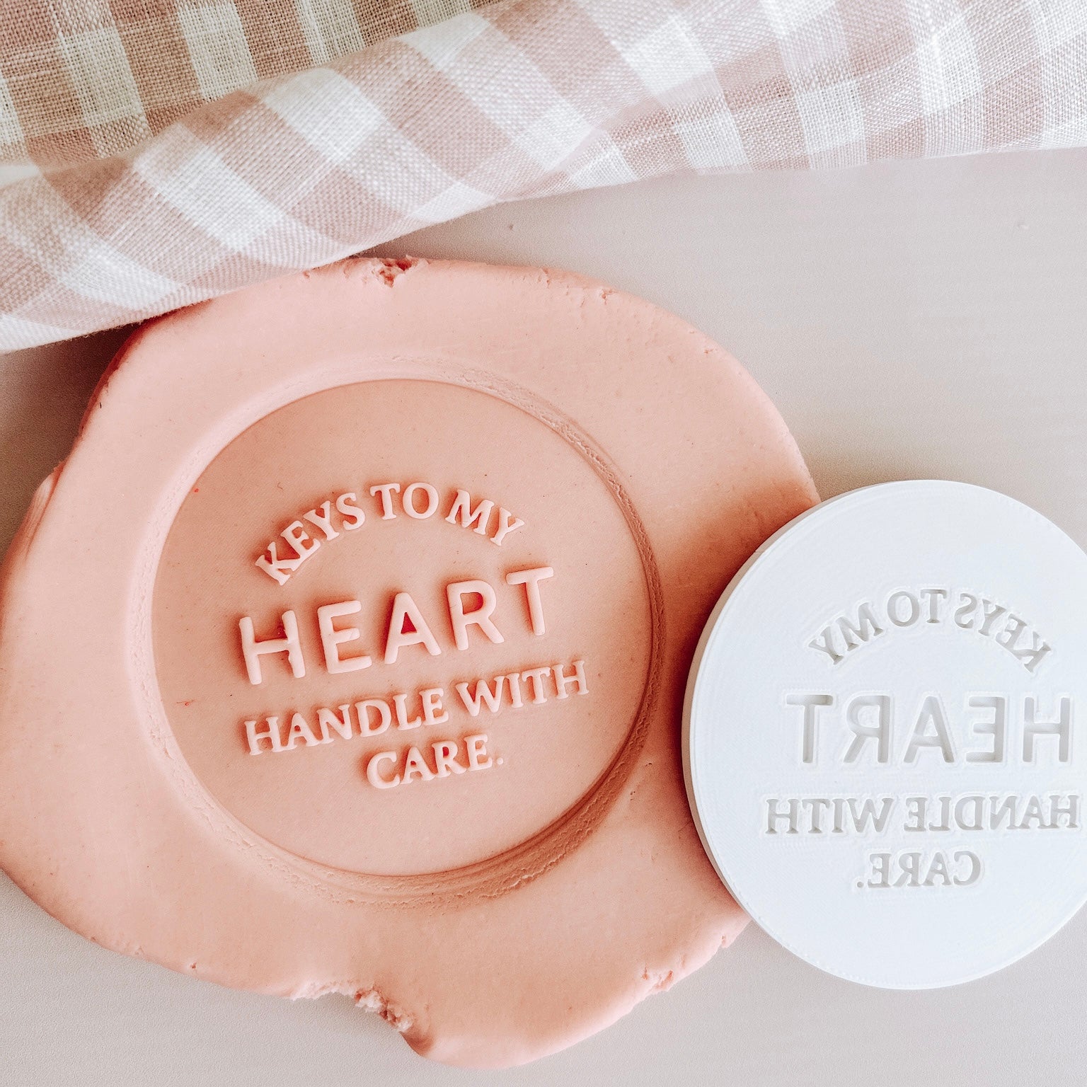 Keys to my heart debosser round