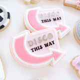 Disco this way neon sign debosser and cutter