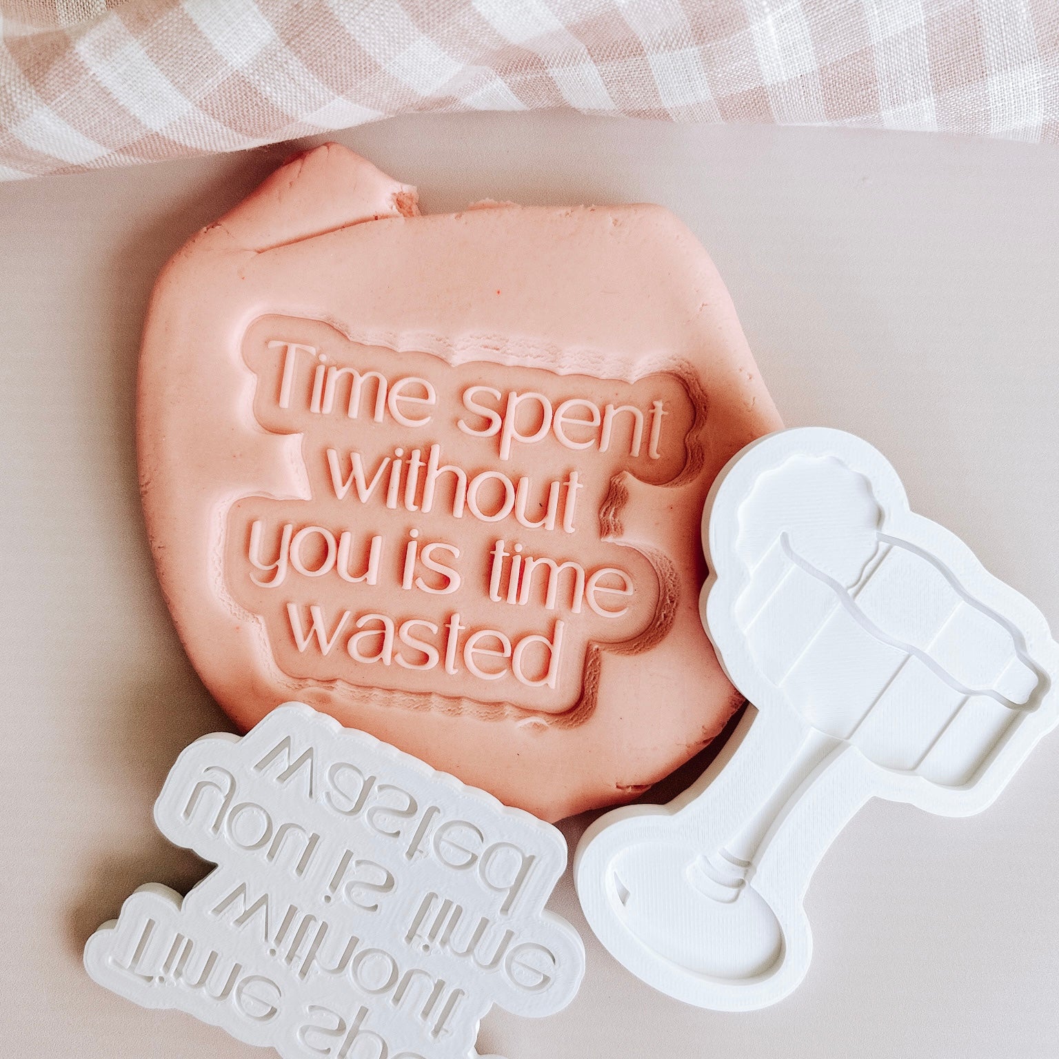 Time spent without you is time WASTED debosser and cutter
