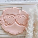 Heart shaped sunglasses stamp and cutter