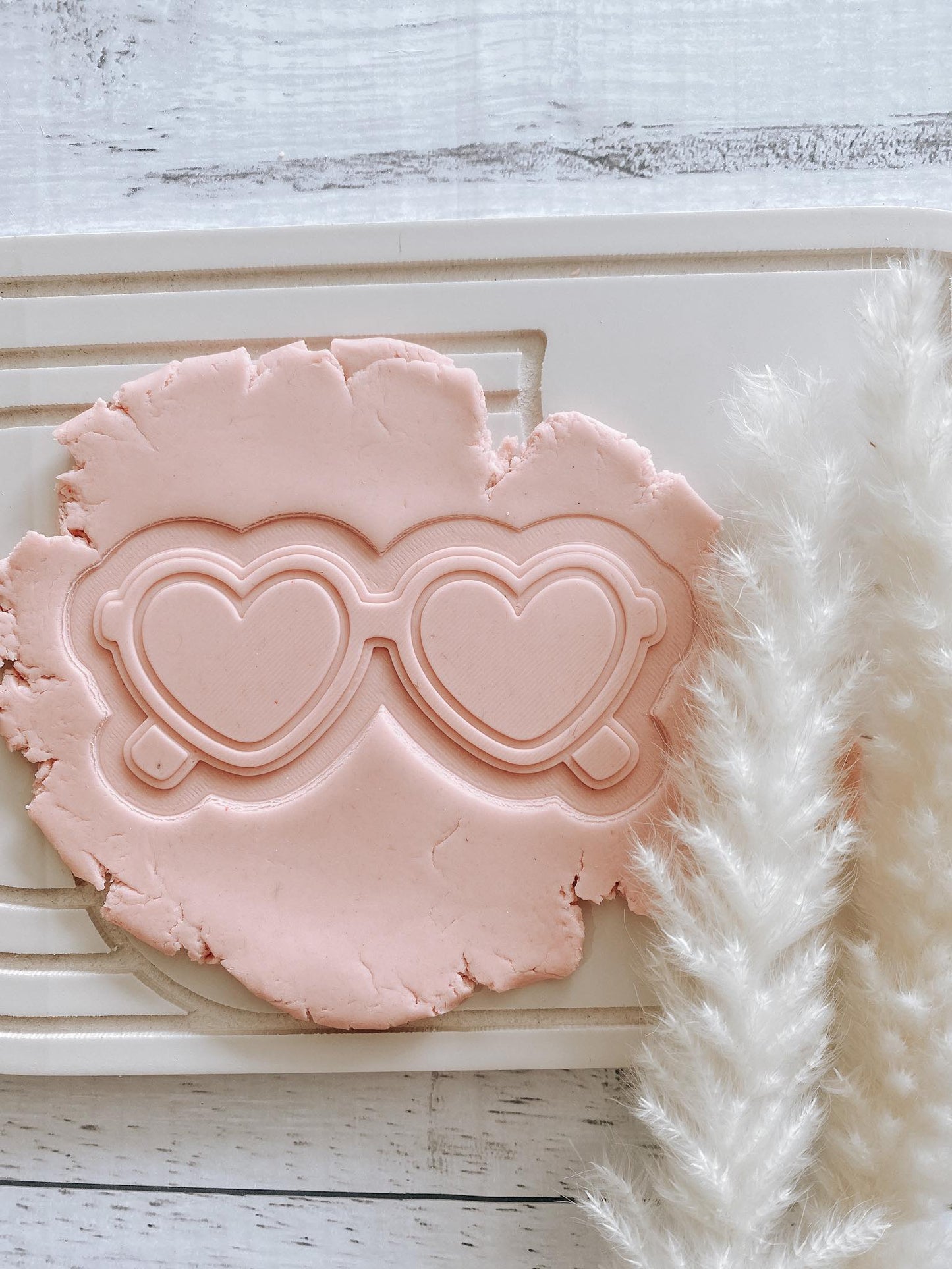 Heart shaped sunglasses stamp and cutter