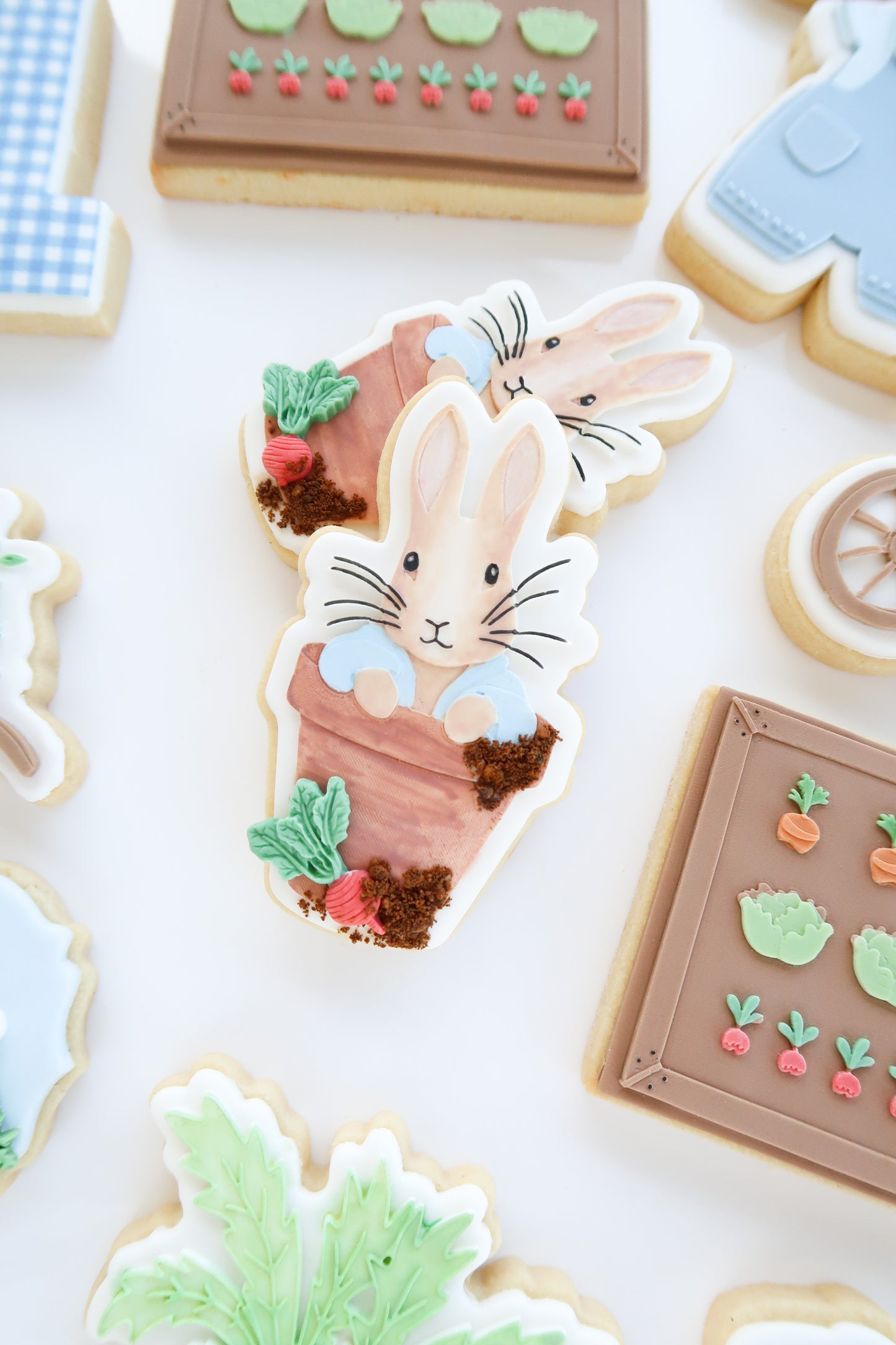 Peter Rabbit in Terracotta pot debosser and cutter