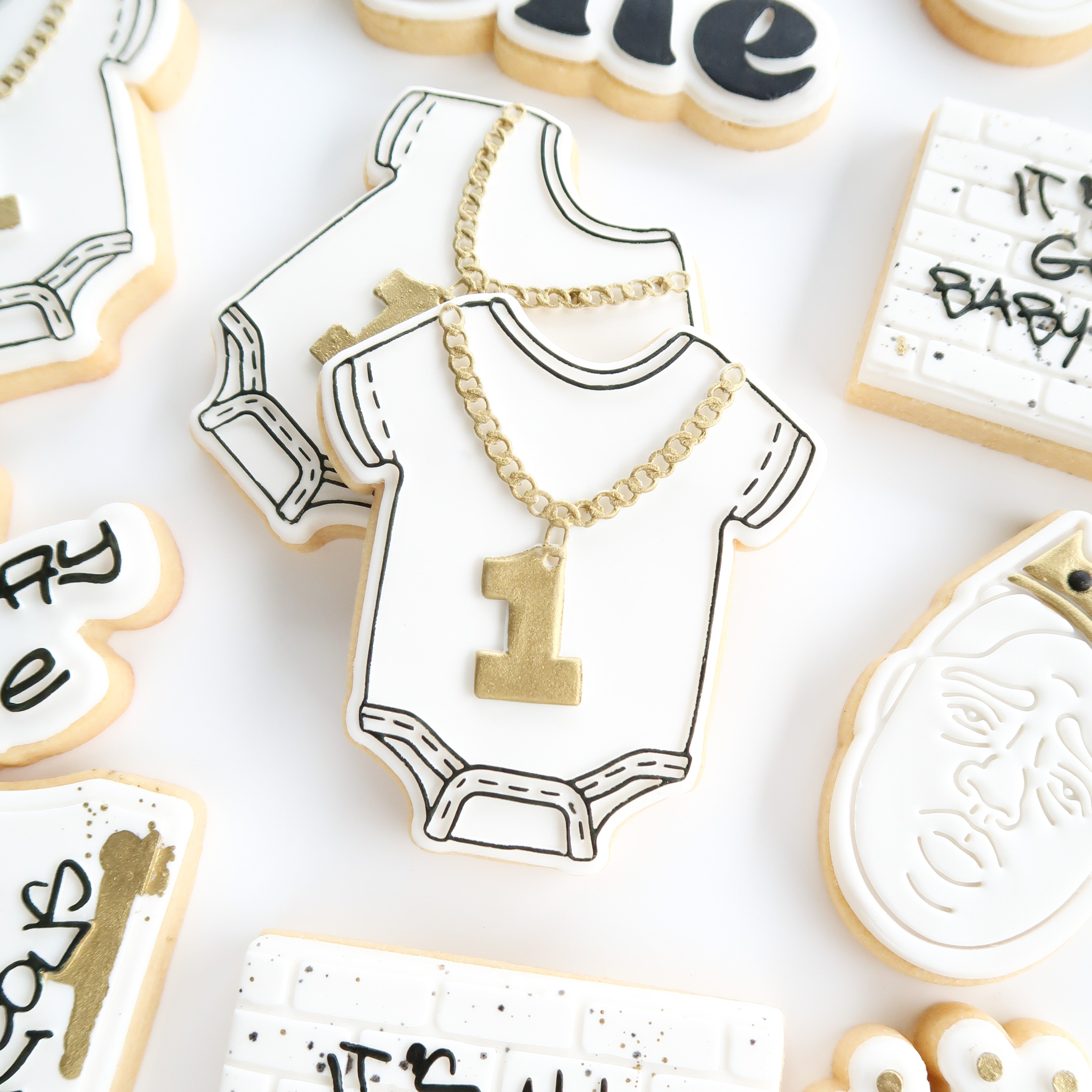 Bling chain onesie debosser and cutter