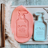 Shampoo Bottle Cookie Embosser and Cutter