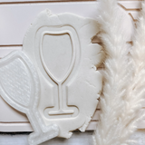 Thin Stem Wine Glass debosser and cutter