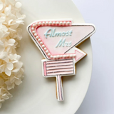 Almost Mrs Vegas Sign Cookie Stamp and cutter