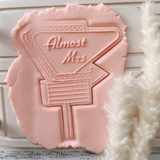 Almost Mrs Vegas Sign Cookie Stamp and cutter