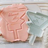 Almost Mrs Vegas Sign Cookie Stamp and cutter