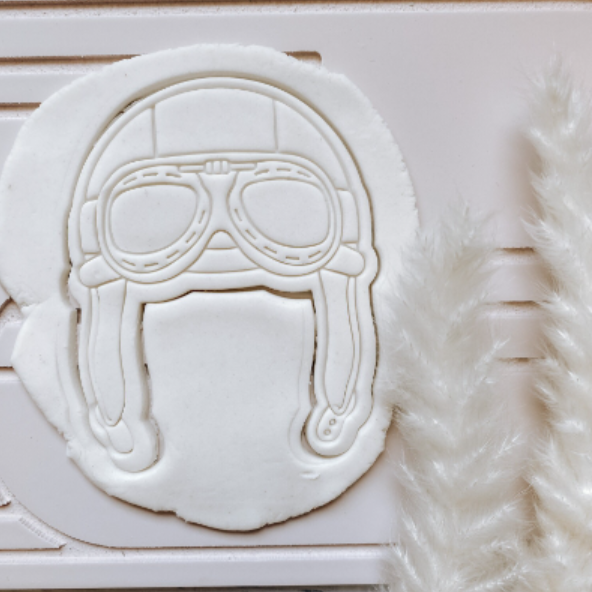 Aviation Hat Cookie stamp and cutter