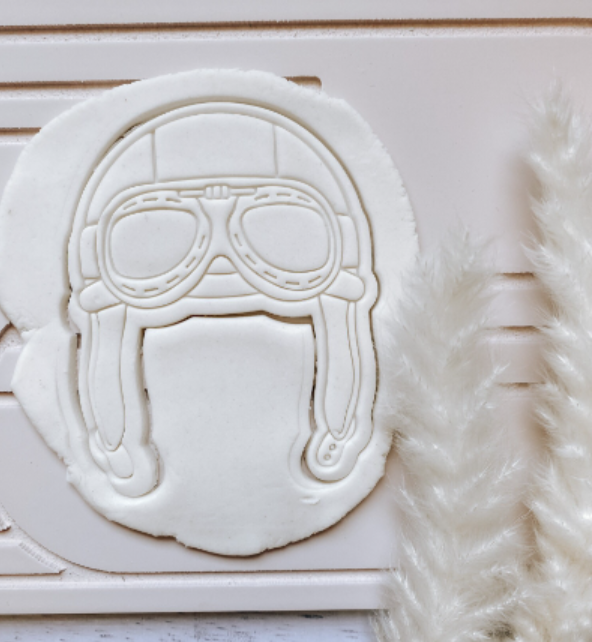 Aviation Hat Cookie stamp and cutter