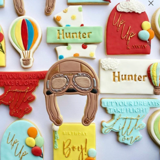 Aviation Hat Cookie stamp and cutter