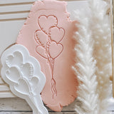 Heart bunch of balloons stamp and cutter