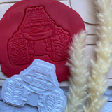 Monster Truck and track Cookie Stamp and Cutter set of 2