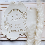 Boo! Ghost Halloween Cookie Embosser and Cutter