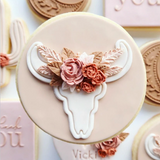 Simple Bull Skull stamp and cutter