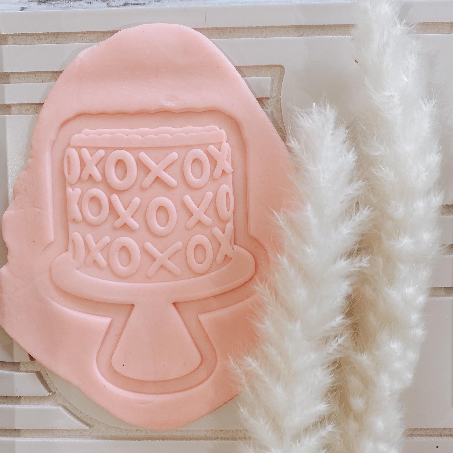 XOXO Valentines or Galentines Day Cake stamp and cutter