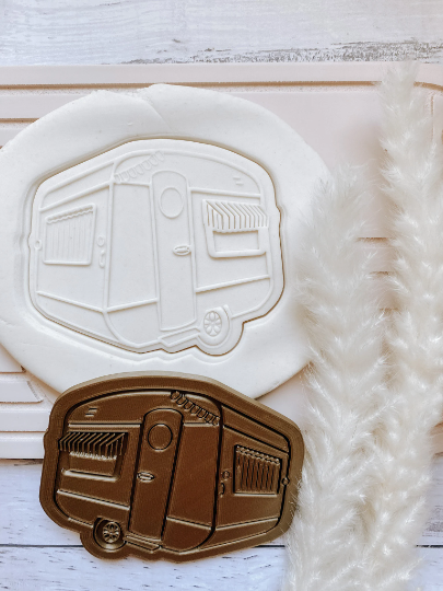 Retirement- Caravan Cookie Stamp and Cutter